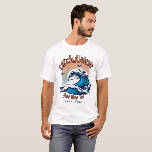 Omarm de surfgeest t-shirt (Voorkant volledig)
