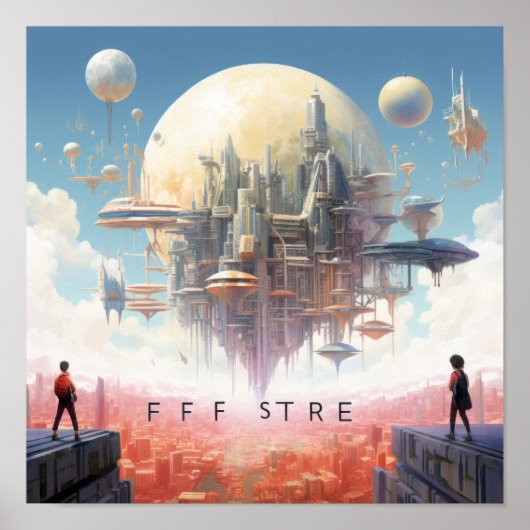 Omarm de toekomst" - Inspirerend Poster voor Mot (Voorkant)