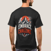 Omarm De Uitdaging Berg Grafische T-shirt (Achterkant)