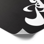 Omarm de uitdaging - Motivatie typografie Poster (Hoek)