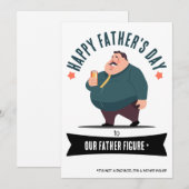 Omarm de vader Bod: het is een vader figuur! Feestdagenkaart (Voorkant / Achterkant)