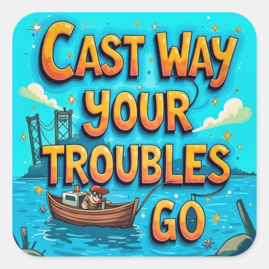 Omarm de vreugde van Gevist Vierkante Sticker (Voorkant)