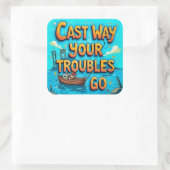 Omarm de vreugde van Gevist Vierkante Sticker (Tas)