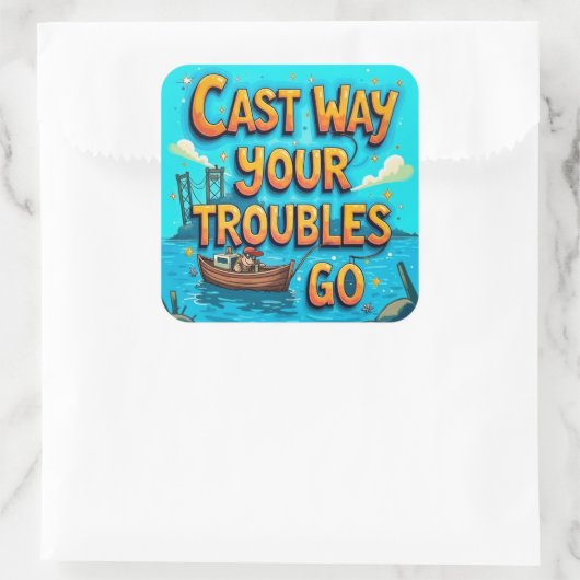 Omarm de vreugde van Gevist Vierkante Sticker (Tas)