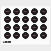 Omarm de vreugde van leren voor een geschenk dat b ronde sticker (Vel)