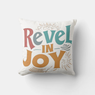 Omarm de vreugde: veelkleurige Viering T-Shirt Kussen