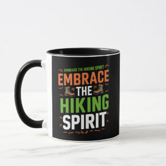 Omarm de Wandelgeest, zwart Mok