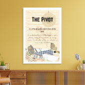 Omarm de wending: De Pivot Stretched Canvas Print (Insitu (Woonkamer))