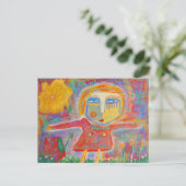 Omarm de wereld briefkaart (Staand voorkant)