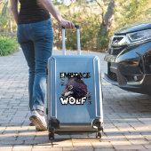 Omarm de wolf van binnen sticker (Koffer Insitu)