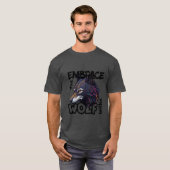 Omarm de wolf van binnen t-shirt (Voorkant volledig)