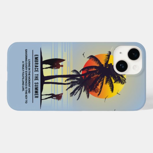 Omarm de zomer | Case-Mate iPhone case (Achterkant (horizontaal))