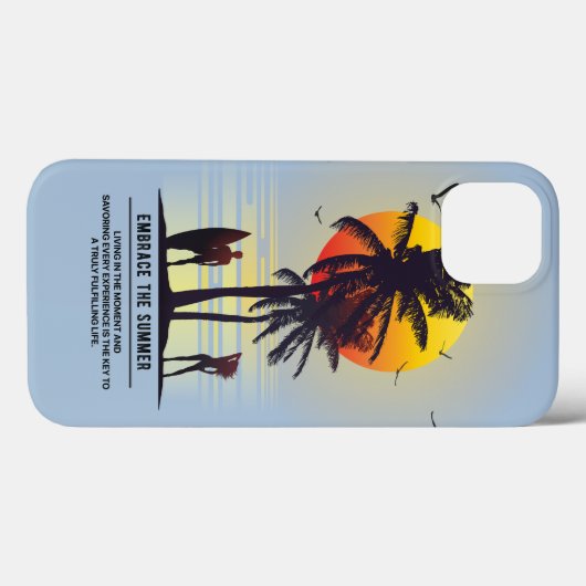 Omarm de zomer | Case-Mate iPhone case (Achterkant (horizontaal))
