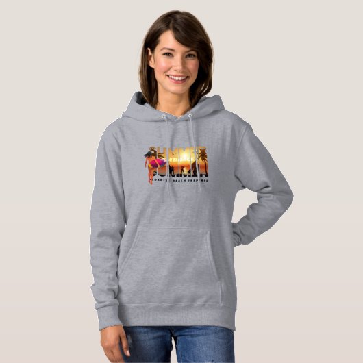 Omarm de zomer | Dames Hoodie (Voorkant volledig)