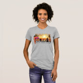 Omarm de zomer | Dames Slim fit T-shirt (Voorkant volledig)