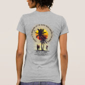 Omarm de zomer | Dames Slim fit T-shirt (Achterkant)