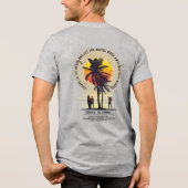 Omarm de zomer | Heren Tri-Blend Shirt (Achterkant)