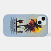 Omarm de zomer | iPhone 15 case (Achterkant horizontaal)