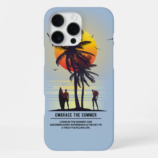 Omarm de zomer | iPhone hoesje (Achterkant)