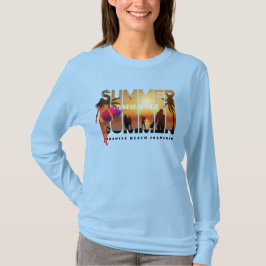 Omarm de zomer | Vrouwen met lange mouwen T-shirt