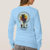 Omarm de zomer | Vrouwen met lange mouwen T-shirt (Achterkant)