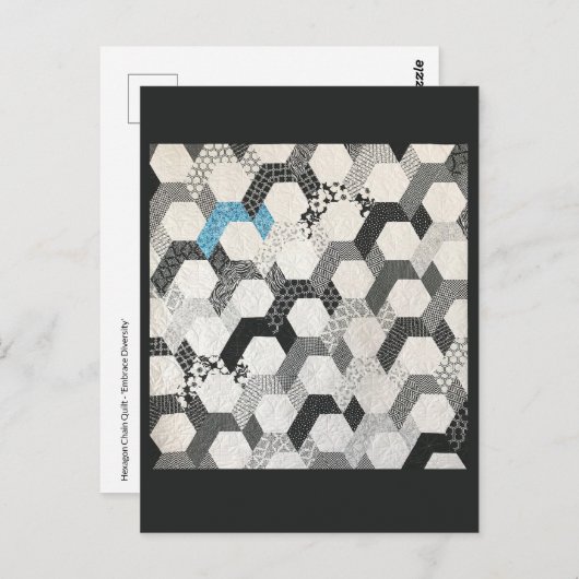 Omarm Diversity Quilt Briefkaart (Voorkant / Achterkant)