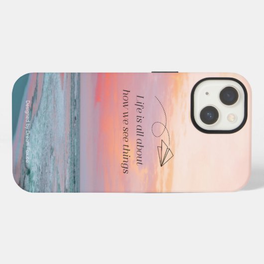 Omarm Dreamtech_Trendy Vibes iPhone13 Hoesje iPhone Hoesje (Achterkant horizontaal)