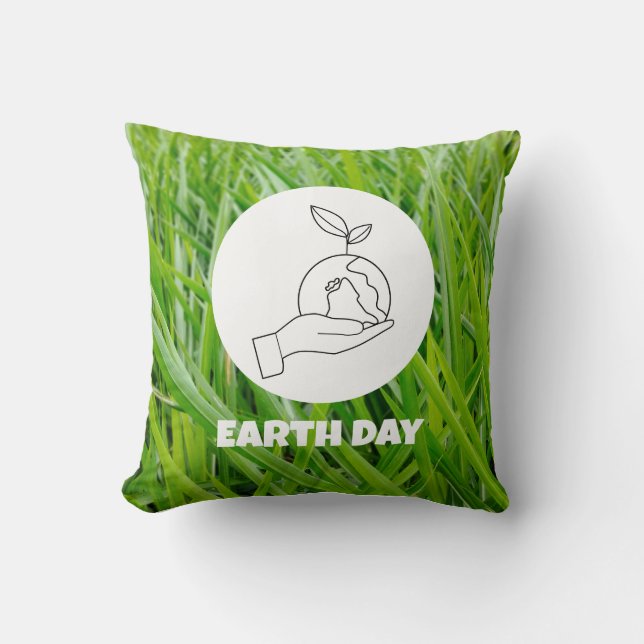 Omarm Earth Day met duurzame stijl Kussen (Voorkant)