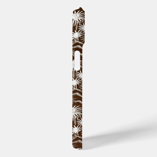 Omarm  elegantie: witte palmbomen Case-Mate iPhone case (Achterkant / Rechts)