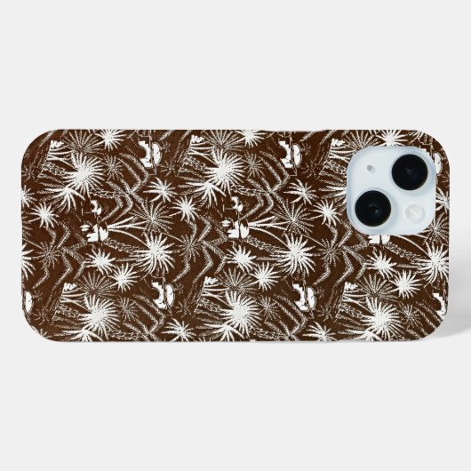Omarm  elegantie: witte palmbomen Case-Mate iPhone case (Achterkant (horizontaal))