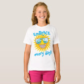 Omarm elke dag leuk orthodontisch T-shirt (Voorkant volledig)