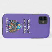 Omarm elke kleur. Werelddag van sociale rechtvaard Case-Mate iPhone Case (Achterkant (horizontaal))