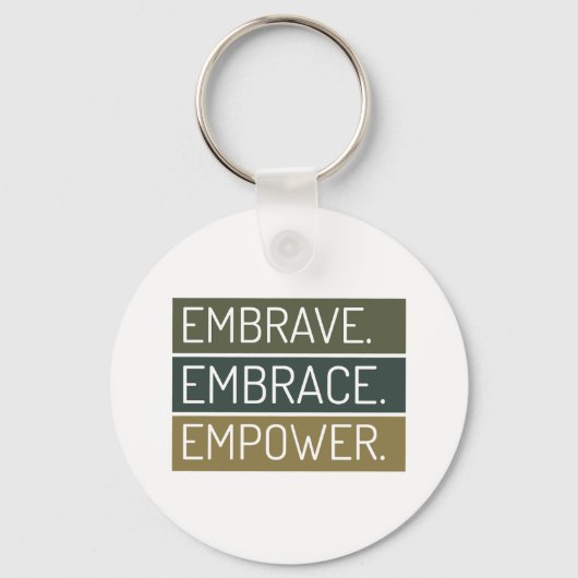 omarm empowerment ontwerp sleutelhanger (Voorkant)