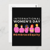 Omarm Equity Internationale Vrouwendag Briefkaart (Voorkant / Achterkant)