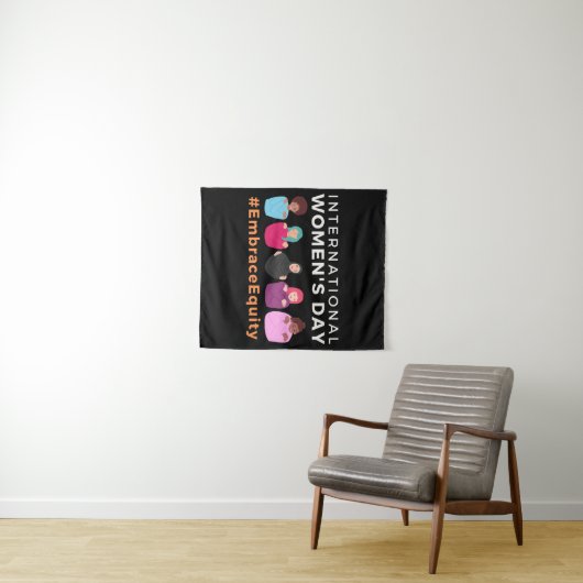 Omarm Equity Internationale Vrouwendag Wandkleed (In Situ (horizontaal))