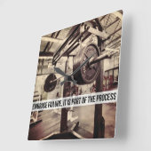 OMARM FALEN. Bodybuilding Workout Motivatie Vierkante Klok (Hoek)