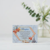 Omarm Frans land wonen in Bord Blauw Informatiekaartje (Staand voorkant)