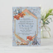 Omarm Frans land wonen in Bord Blauw Kaart (Staand voorkant)