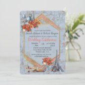 Omarm Frans land wonen in Bord Blauw Kaart (Staand voorkant)