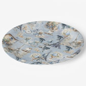 Omarm Frans land wonen in verfijnd Bord blauw (Gekanteld)