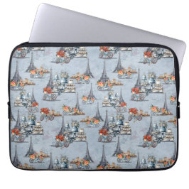 Omarm Frans land wonen in verfijnd Bord blauw Laptop Sleeve