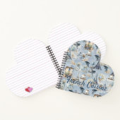 Omarm Frans land wonen in verfijnd Bord blauw Notitieboek (Binnen)