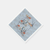 Omarm Frans land wonen in verfijnd Bord blauw Servet (Hoek)