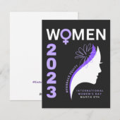 Omarm Gelijkheid Internationale Vrouwendag 2023 Feestdagenkaart (Voorkant / Achterkant)