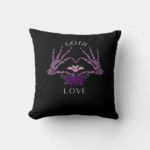 Omarm Gothic skelet hart Kussen