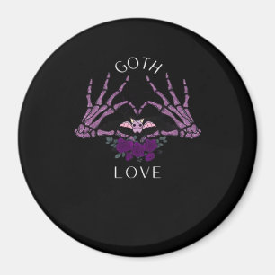 Omarm Gothic skelet hart Magneet
