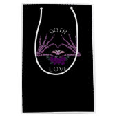 Omarm Gothic skelet hart Medium Cadeauzakje (Voorkant)