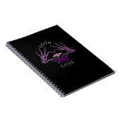 Omarm Gothic skelet hart Notitieboek (Rechterzijde)