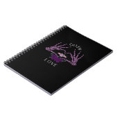 Omarm Gothic skelet hart Notitieboek (Linkerzijde)