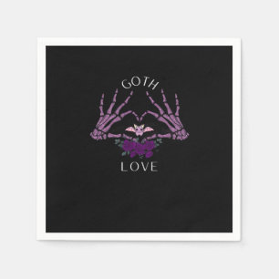 Omarm Gothic skelet hart Servet